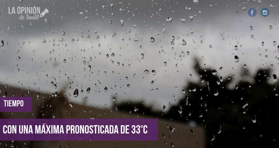 La semana comienza con probabilidad de lluvias y tormentas sobre Tandil