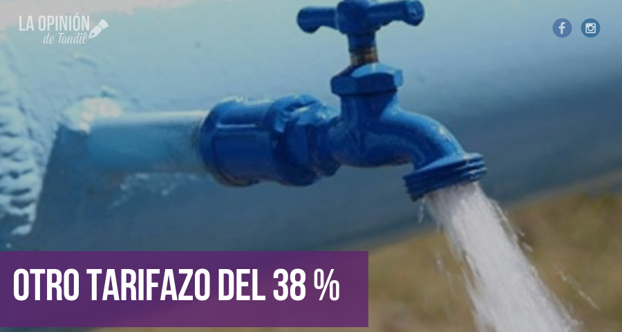 El Gobierno de la Provincia autorizó la suba en la tarifa del agua