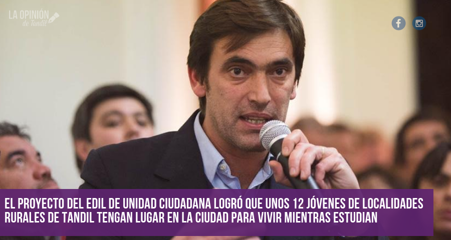 Iparraguirre festejó que la Casa del Estudiante Rural «está cada día más cerca»