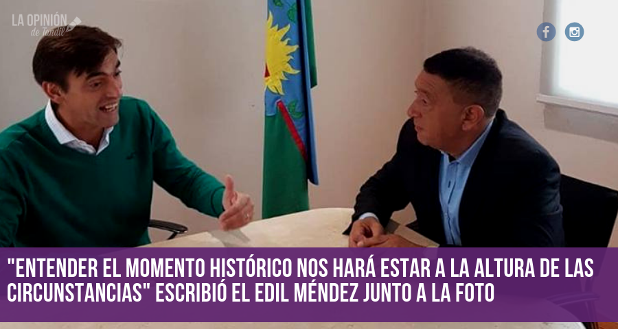 Iparraguirre se muestra amplio y trasciende una foto con Raúl «el Negro» Escudero