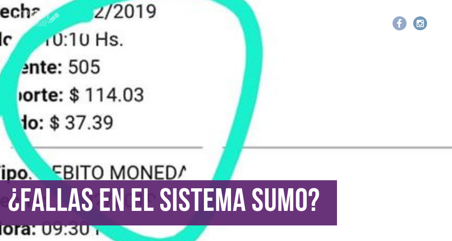 Una usuaria denunció que la tarjeta SUMO le cobró 7 pasajes cuando viajaba ella sola