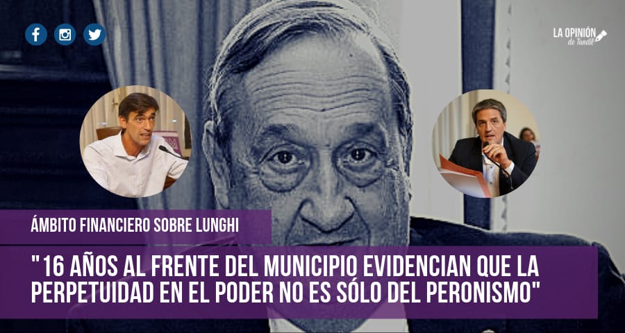 Ámbito Financiero destacó a Lunghi como «una piedra en el camino para Cambiemos»