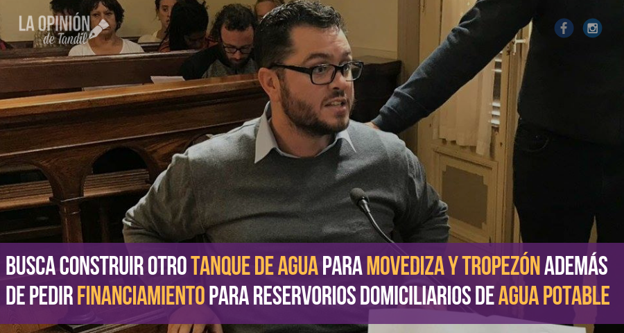 El Concejal Ariel Risso de Unidad Ciudadana busca terminar con los cortes de agua en los barrios