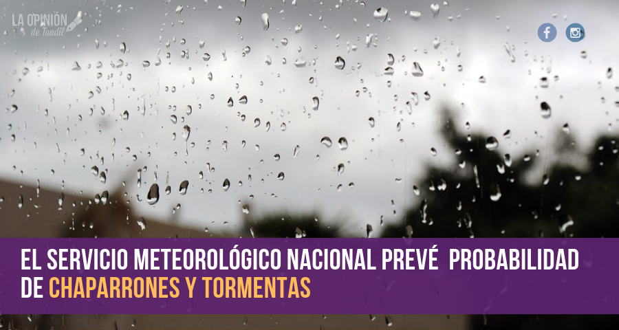 Probabilidad de lluvias para este miércoles por la tarde