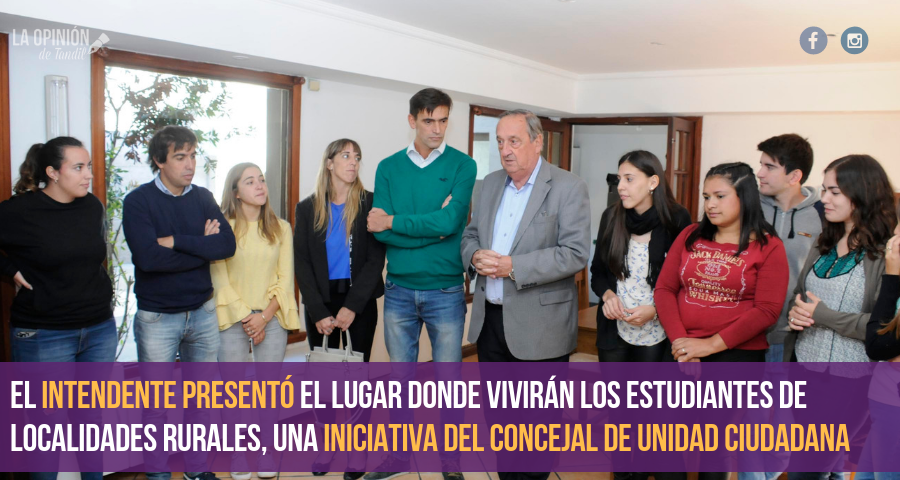 Lunghi e Iparraguirre presentaron la Casa del Estudiante Rural