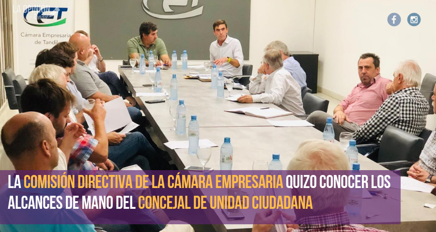 La Cámara empresaria se reunió con Iparraguirre por la ordenanza de tutorías deportivas