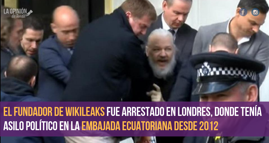 Detuvieron a Julian Assange