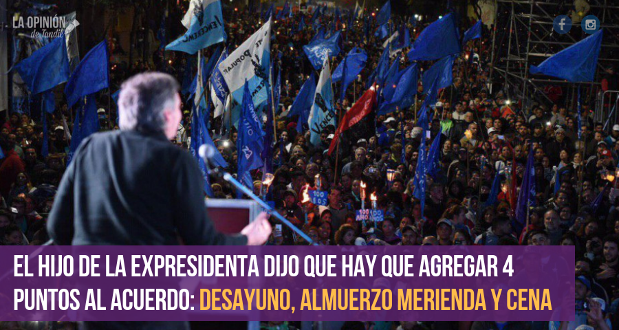 Cristina no va a dialogar con Macri y Máximo contestó en un acto