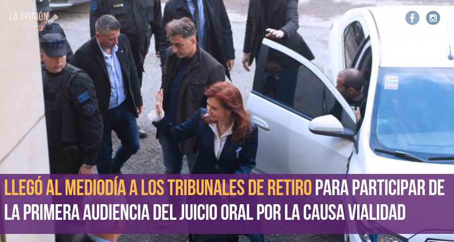 Así ingresó Cristina Kirchner a Comodoro Py
