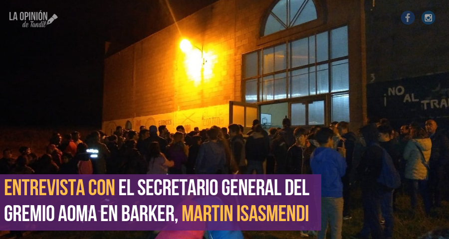 Masiva asamblea ciudadana en Barker contra los despidos de Loma Negra