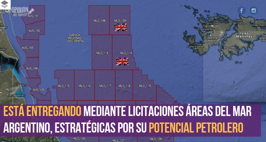 El Gobierno entrega a petroleras británicas áreas del Mar Argentino