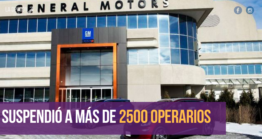 General Motors cierra por un mes su planta de Alvear