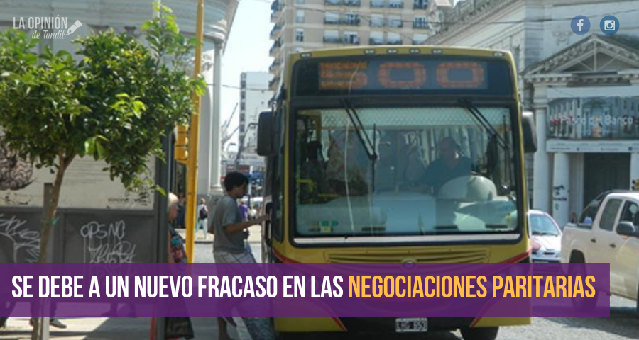 Este viernes habrá paro de colectivos