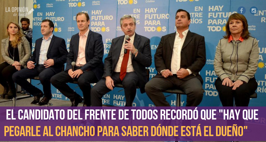 Alberto: «Lo critico a Macri y me responde el FMI»