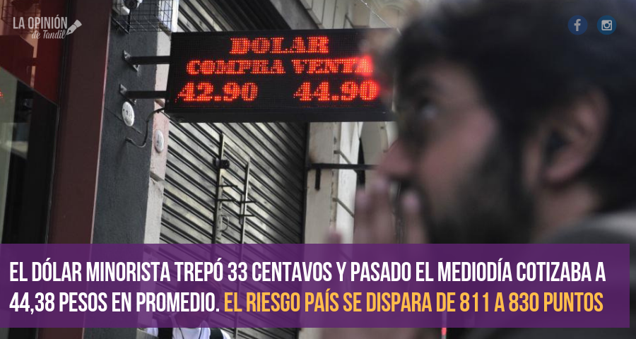 Vuelven a subir el dólar, la tasa y el riesgo país