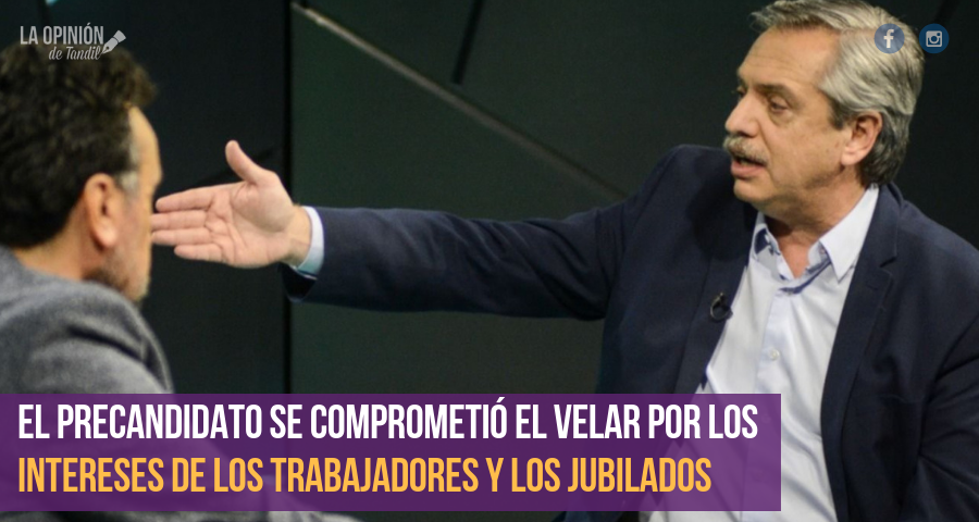 Alberto Fernández: «Voy a aumentar el 10 de diciembre un 20% las jubilaciones»