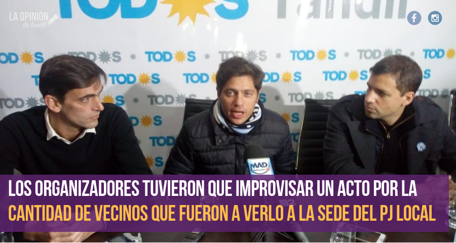 Kicillof en Tandil: «Me sorprende que Vidal se ponga al frente de una campaña de demonización»