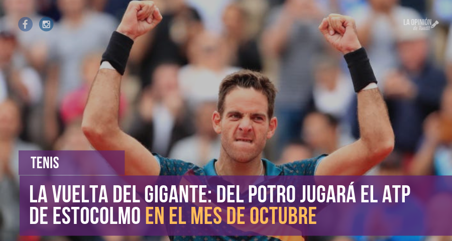 El regreso de Juan Martín del Potro ya tiene fecha en el calendario ATP