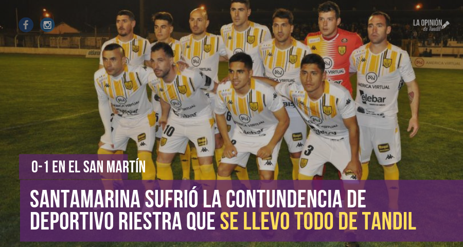 El aurinegro no pudo en Tandil frente al contundente Deportivo Riestra