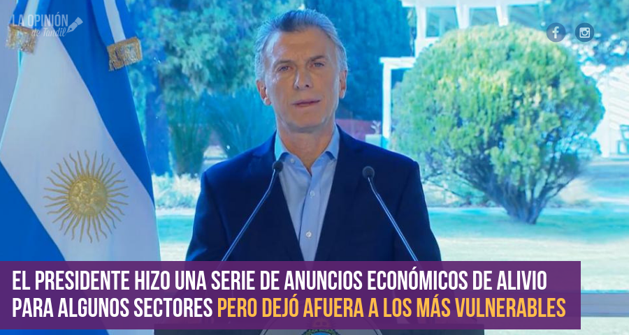 Macri dejó afuera de los anuncios a los jubilados