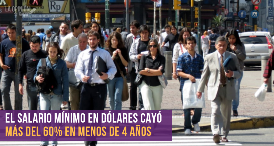 Ranking de salarios: Argentina pasó del 1º puesto al 9º en la región