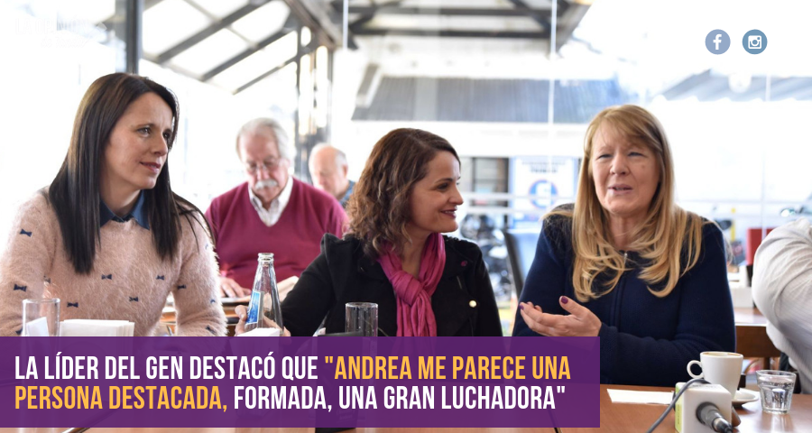 Margarita Stolbizer vino a Tandil a apoyar la candidatura de Andrea Almenta