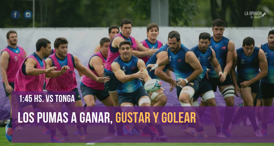 Los Pumas juegan contra Tonga en la segunda presentación del Mundial de Rugby