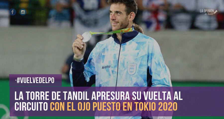 Del Potro volvió a las canchas y lo mostró en las redes sociales