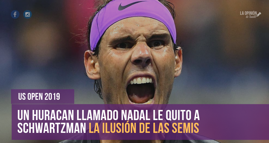 Nadal fue demasiado para Schwartzman y lo eliminó del US Open