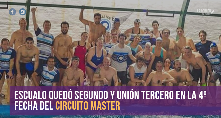 Escualo y Unión compartieron el podio en la fecha 4º del Circuito Master