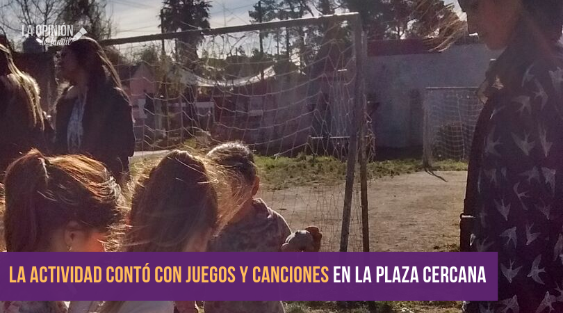 El Sindicato de prensa organizó una jornada recreativa en Merendero Los Ángeles