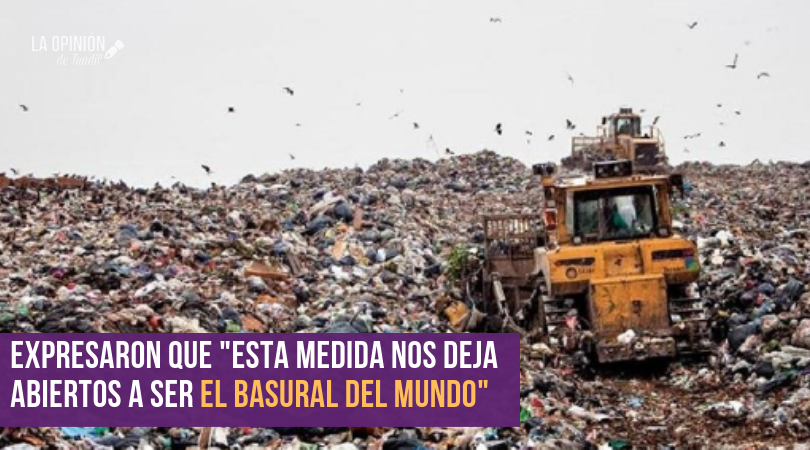 El MTE emitió un comunicado contra la importación indiscriminada de residuos