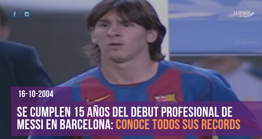 A 15 años del debut oficial de Lionel Messi: los récords que marcan una era en el fútbol mundial