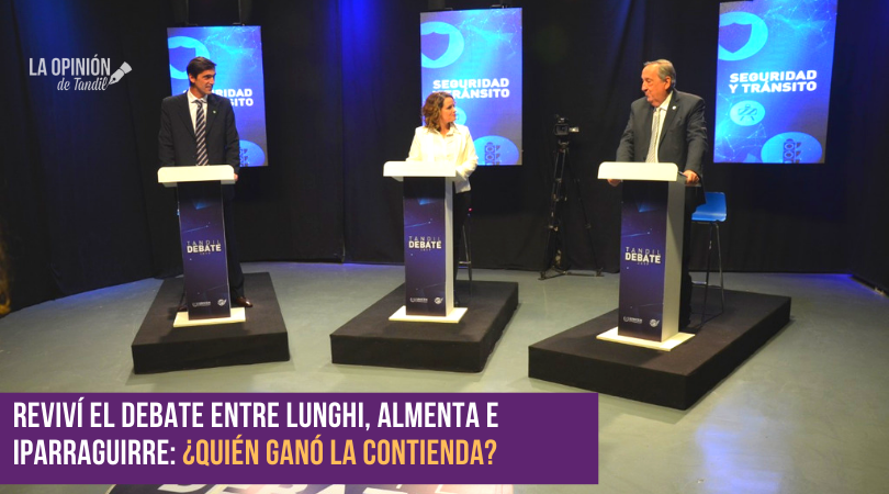 Debate de candidatos: Iparraguire sólido y Lunghi molesto e inquieto