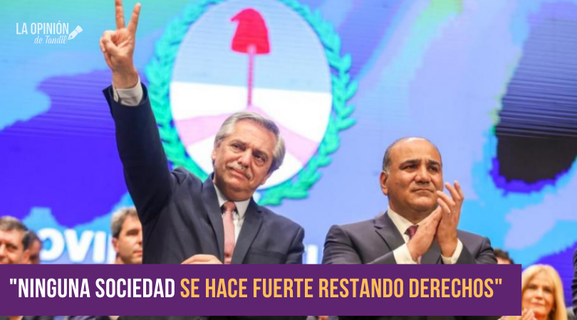 Alberto Fernández participó de la asunción de Juan Manzur como gobernador en Tucumán