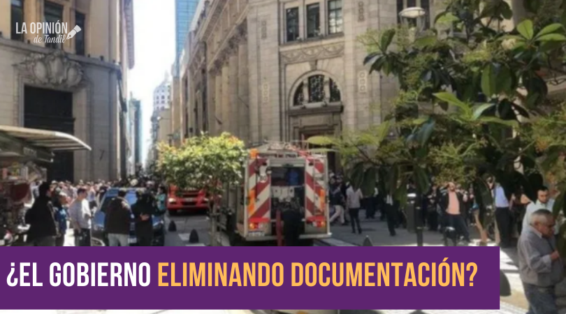 Sospechoso incendio en sede central del Banco Nación