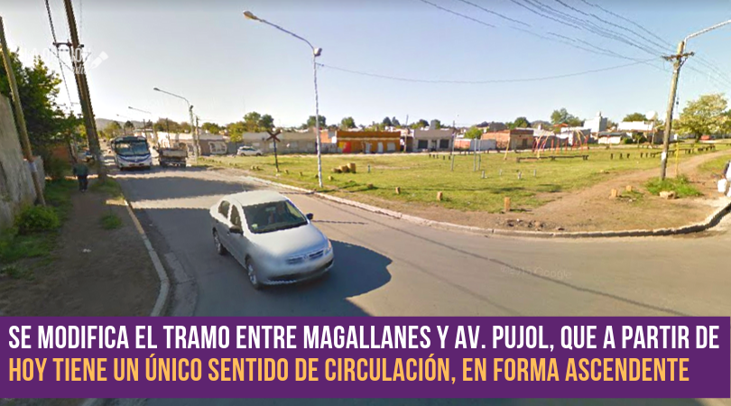 Desde este martes Quintana entre Magallanes y Pujol tiene un solo sentido de circulación
