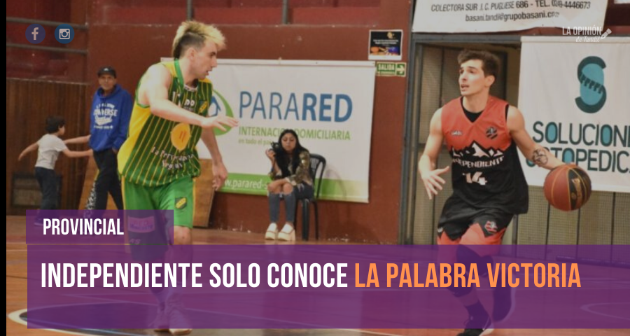 Independiente aplastó a Costa Sud por el Provincial de Basquet