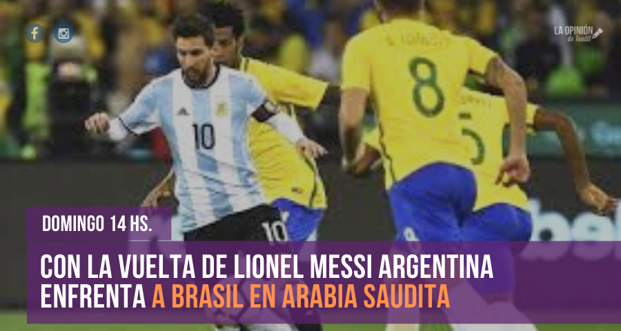 Argentina ya palpita el clásico amistoso frente a Brasil