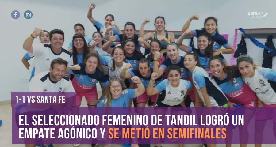El fútbol femenino de Tandil está entre los cuatro mejores equipos del Nacional