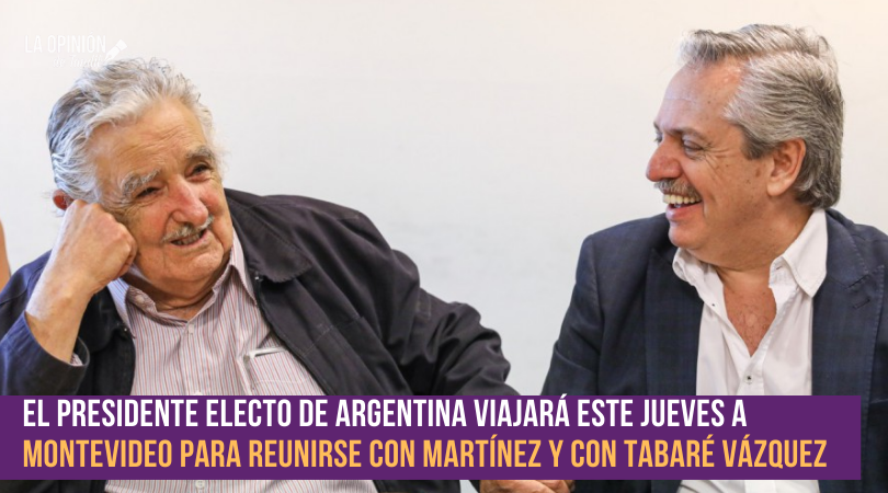 Mujica le pidió a Alberto que se sume a la campaña del Frente Amplio uruguayo