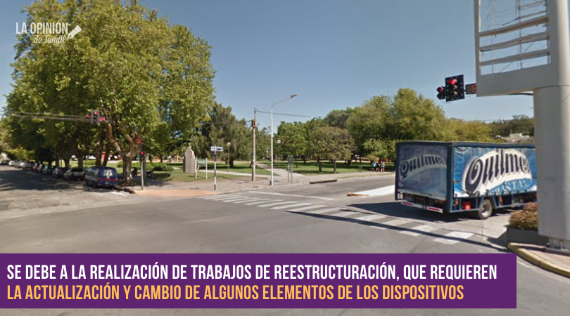 Este miércoles el semáforo de España y Rivadavia estará fuera de servicio algunas horas