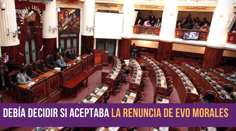 Suspenden la sesión en la Asamblea Legislativa en Bolivia
