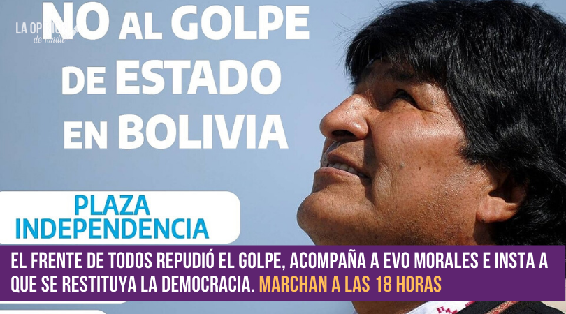 Concejales de Unidad Ciudadana repudian el golpe de estado en Bolivia