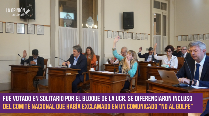 Concejales de UCR aprobaron un texto que evita hablar de Golpe de Estado en Bolivia