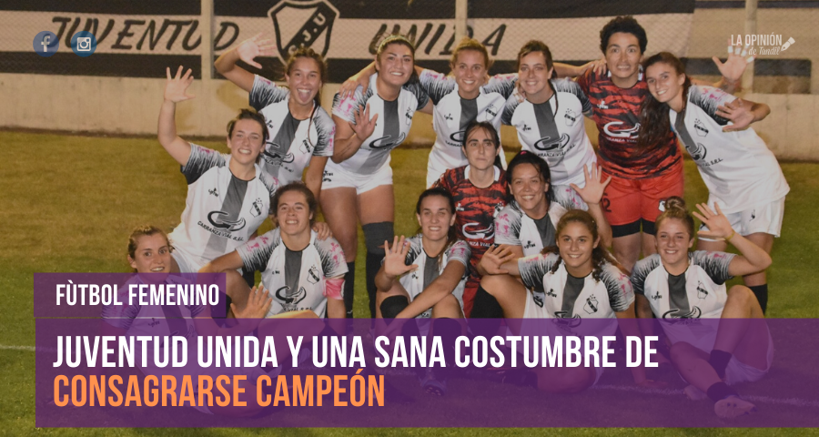 Juventud Unida tetracampeón del fútbol femenino