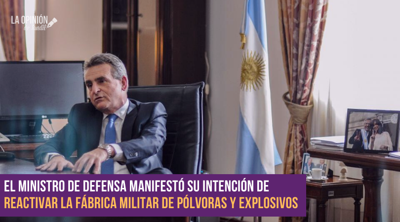 Fanazul: posible reactivación de la fábrica militar propuesta por Agustín Rossi