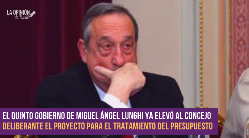 Lunghi busca tratar el presupuesto 2020 con 51% de aumento de tasas