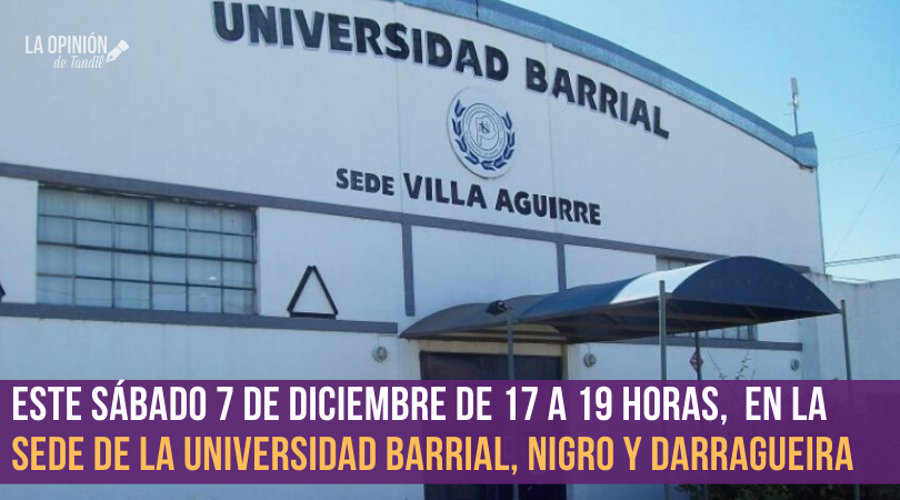 Se realizará la muestra de fin de año de la Universidad Barrial