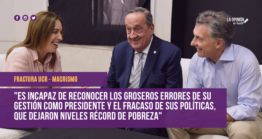 La UCR sigue tomando distancia de Macri: “Es un hombre sin valor ni valores”